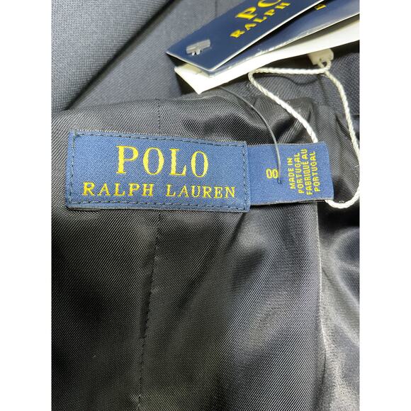 Ralph Lauren Blue Wool Stretch Blazer Size 0 - NWT - Picture 4 of 5